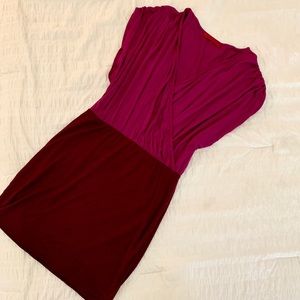Wine color dress by Velvet